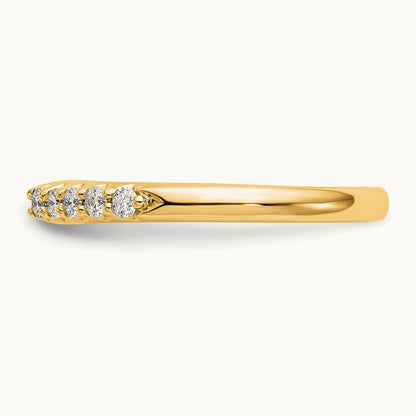 Semi-Mount Peg Engagement Ring, 0.25 ct tw Lab-Grown Diamond — 14K Yellow Gold