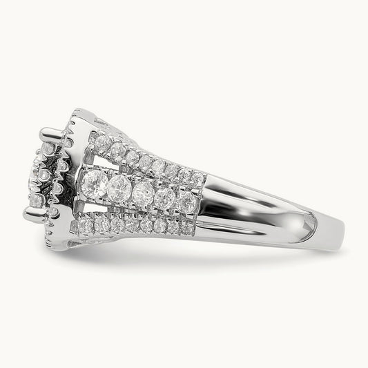 Cluster Engagement Ring, 1.50 ct tw