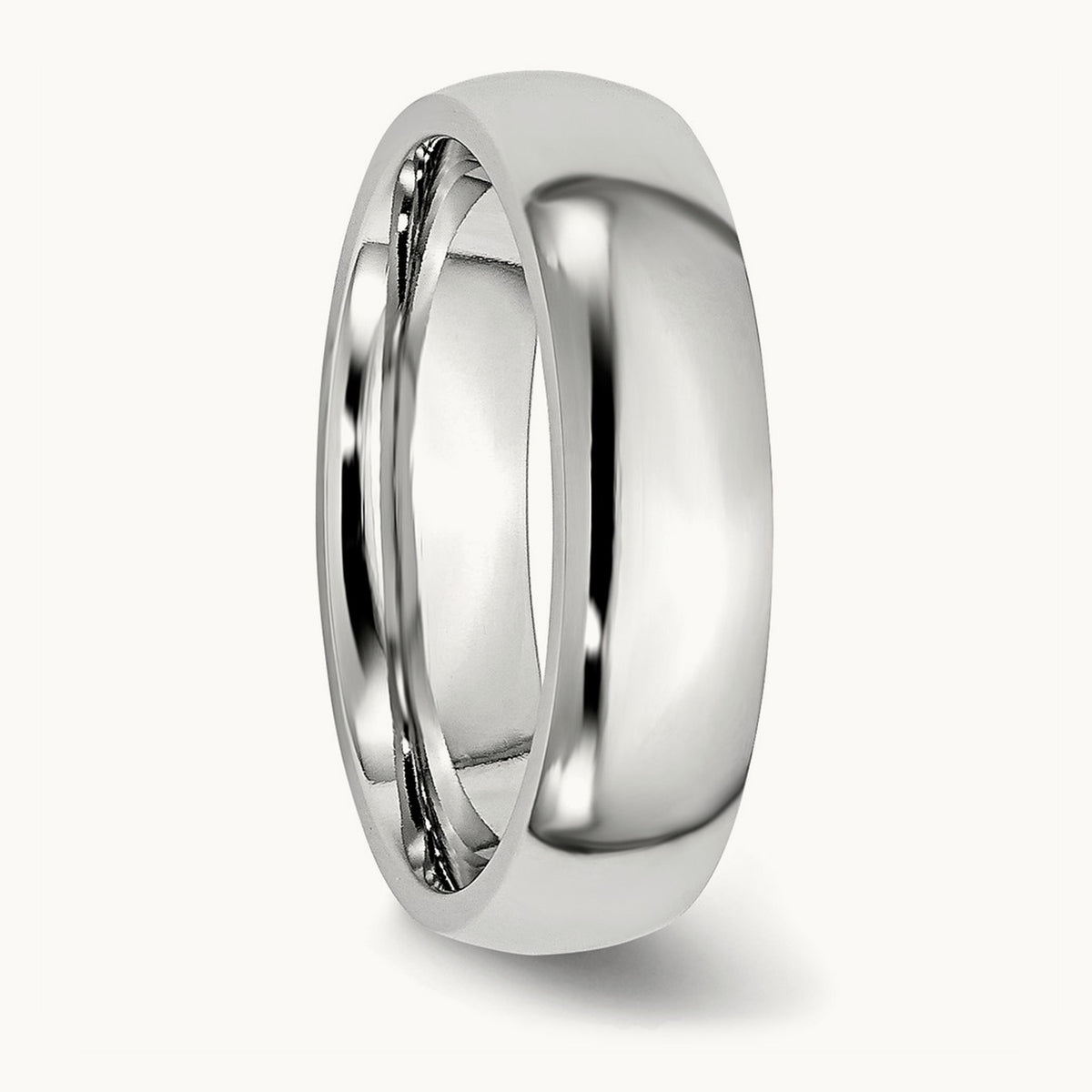 Cobalt Polished Half Round Band — 6mm (2)