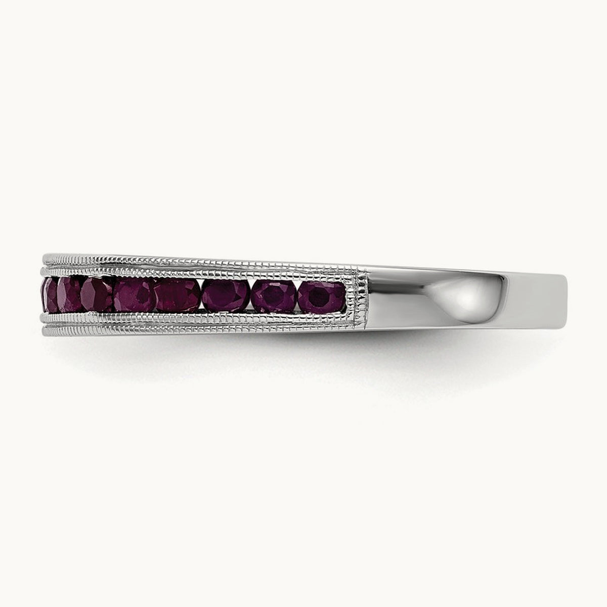 Ruby Band — 14K White Gold, 7