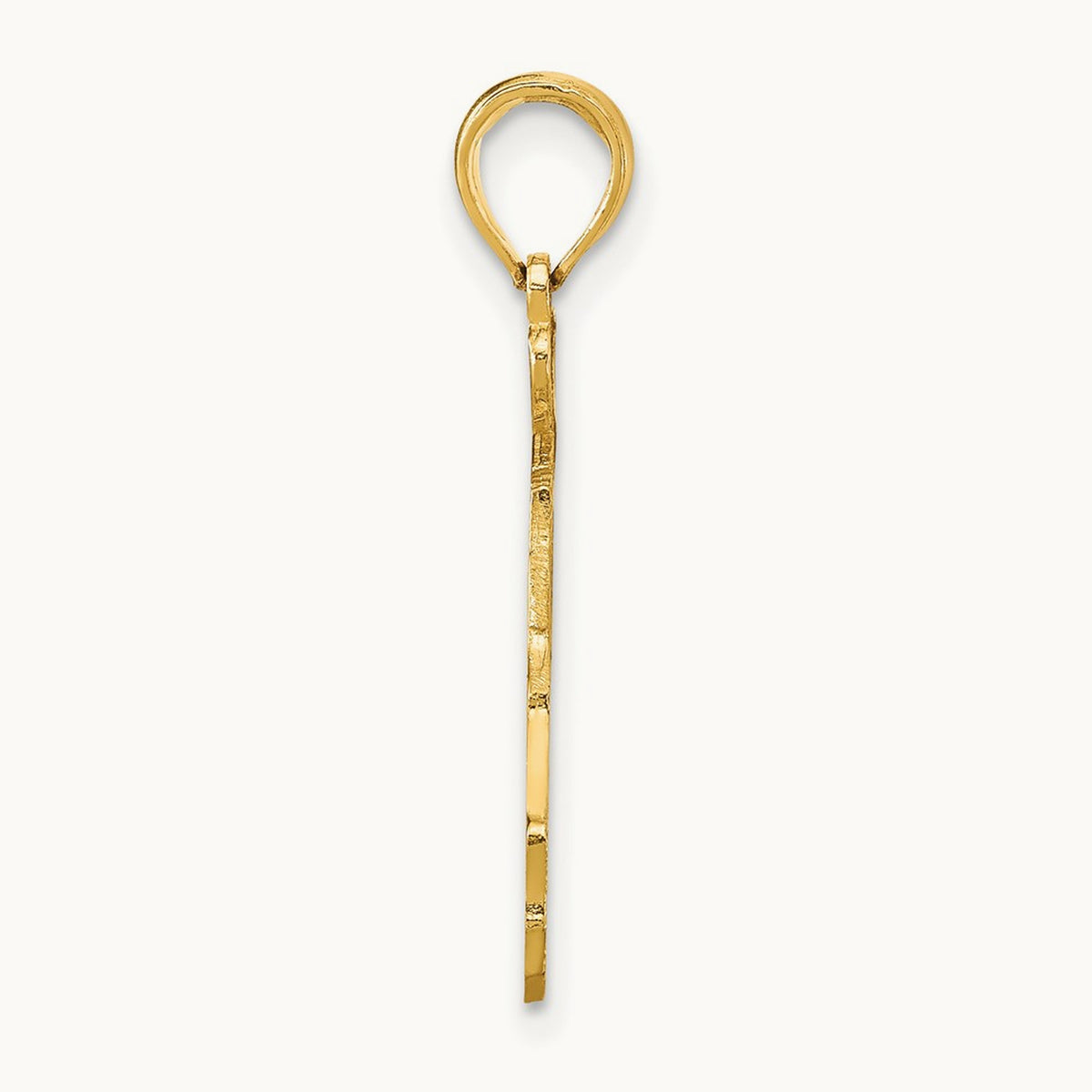 Solid Florida State Pendant, 14K