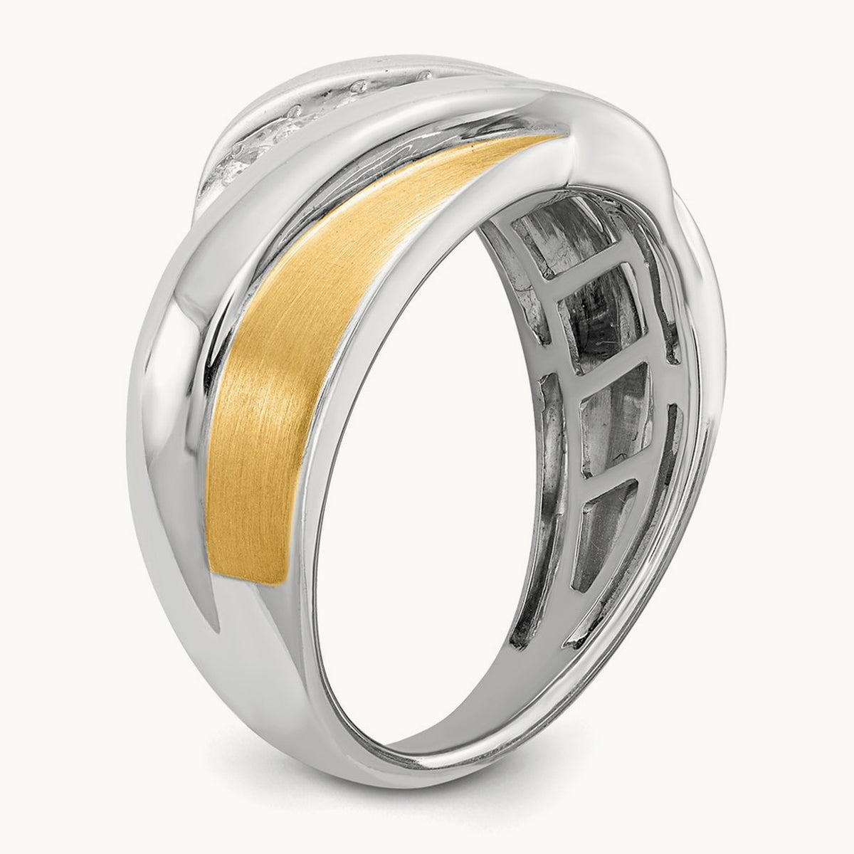 Diamond Men's Ring, 14K Two-tone