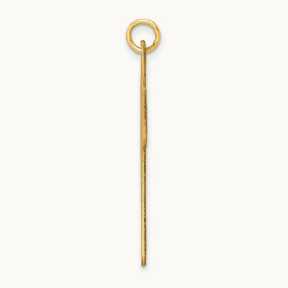 Polished Cross Charm, 14K