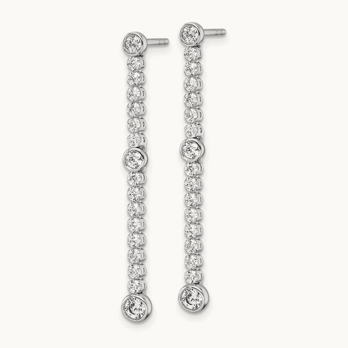 Dangle Post Earrings, 1.00 ct tw Lab-Grown Diamond