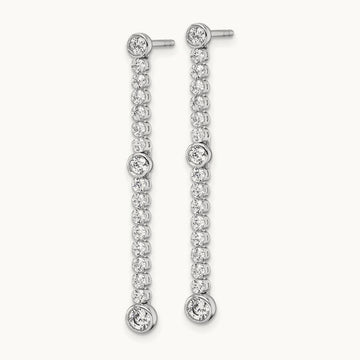 Dangle Post Earrings, 1.00 ct tw Lab-Grown Diamond