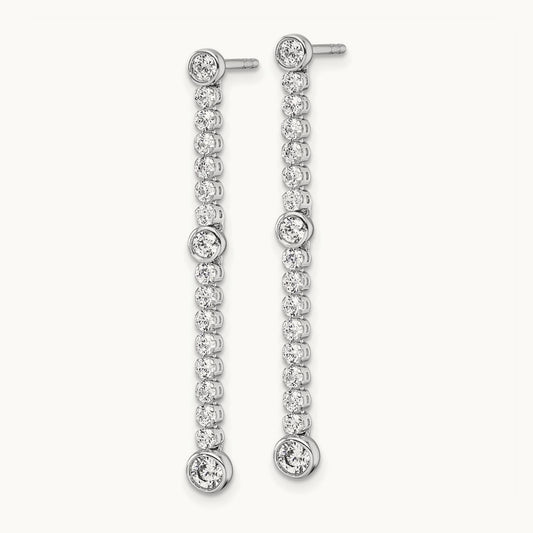 Dangle Post Earrings, 1.00 ct tw Lab-Grown Diamond
