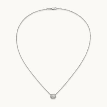 Oval Necklace, 0.50 ct tw Lab-Grown Diamond