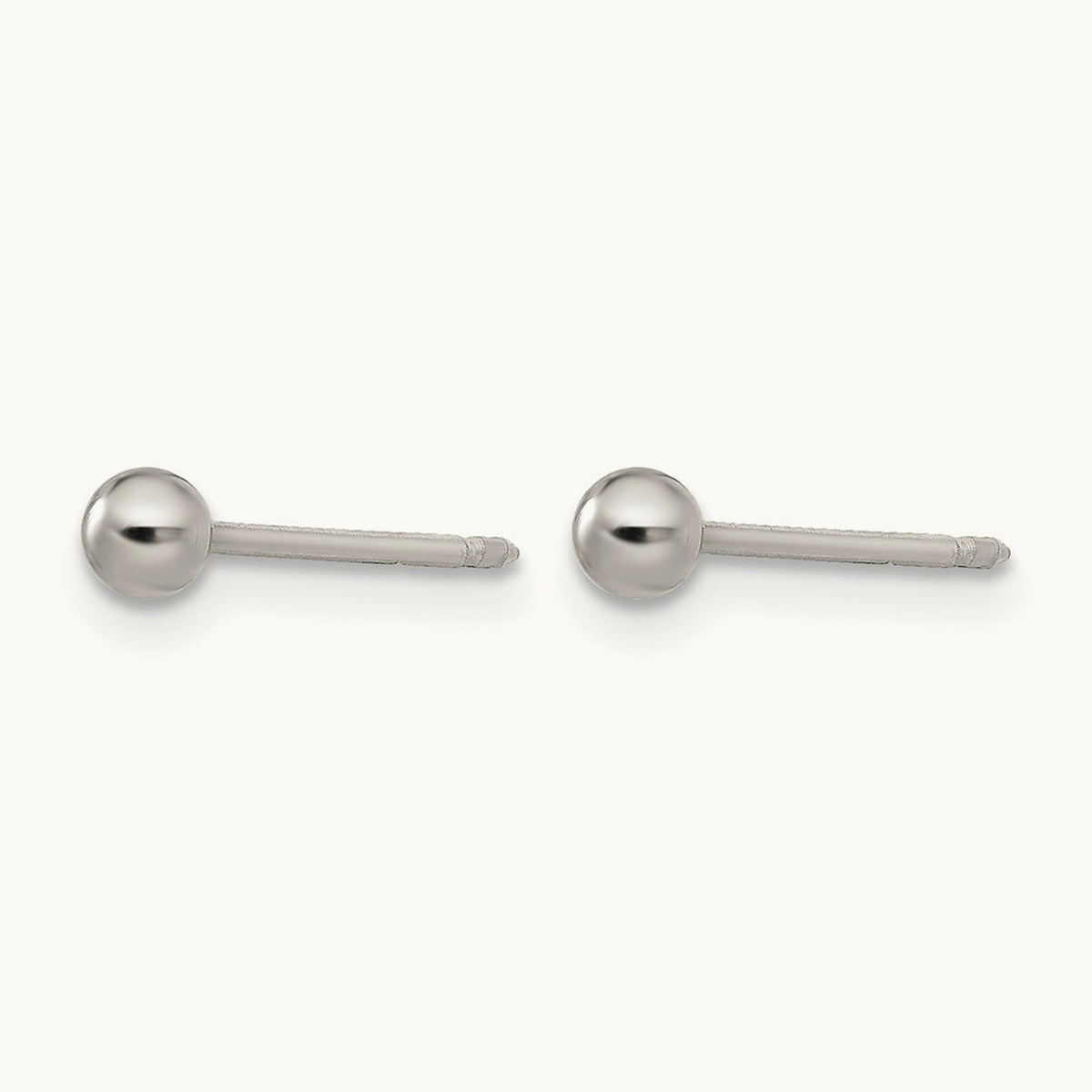 Inverness Titanium Ball Post Earrings, 3mm