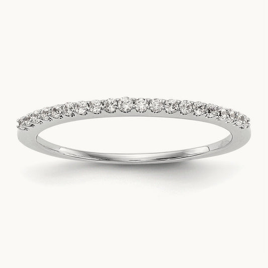 Diamond Wedding Band, 14K White Gold