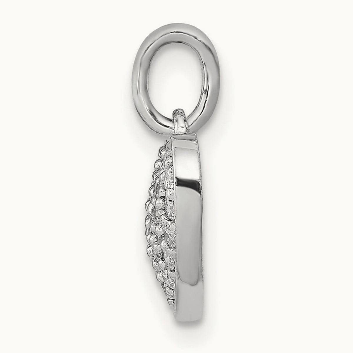 1/4ct. Diamond Heart Pendant, 14K White Gold