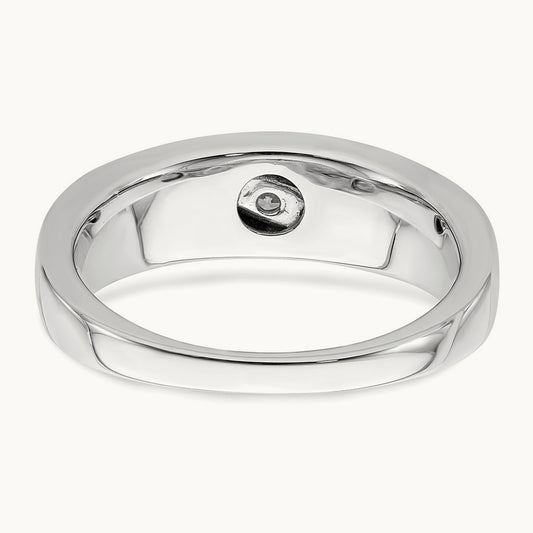 Men's Diamond Bridal Band, 14K White Gold