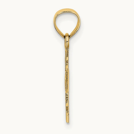 Polished and Textured Cross Charm — photo set