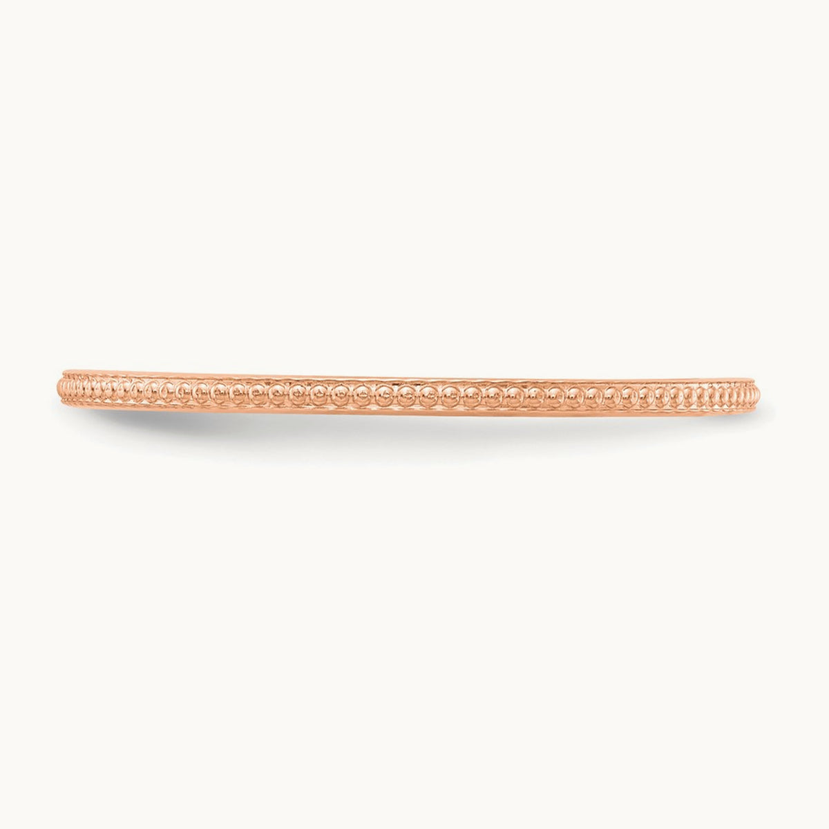 Bead Stackable Band — 14K Rose Gold