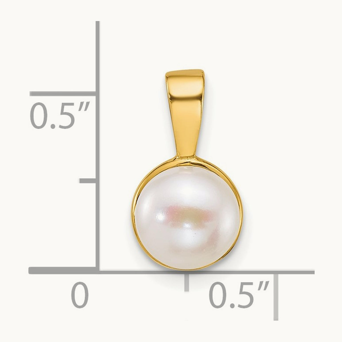 Polished 7- Button Freshwater Cultured Pearl Pendant, 14K