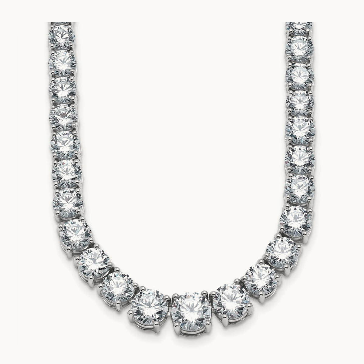 Graduated Tennis Necklace, 40.50 ct tw Lab-Grown Diamond