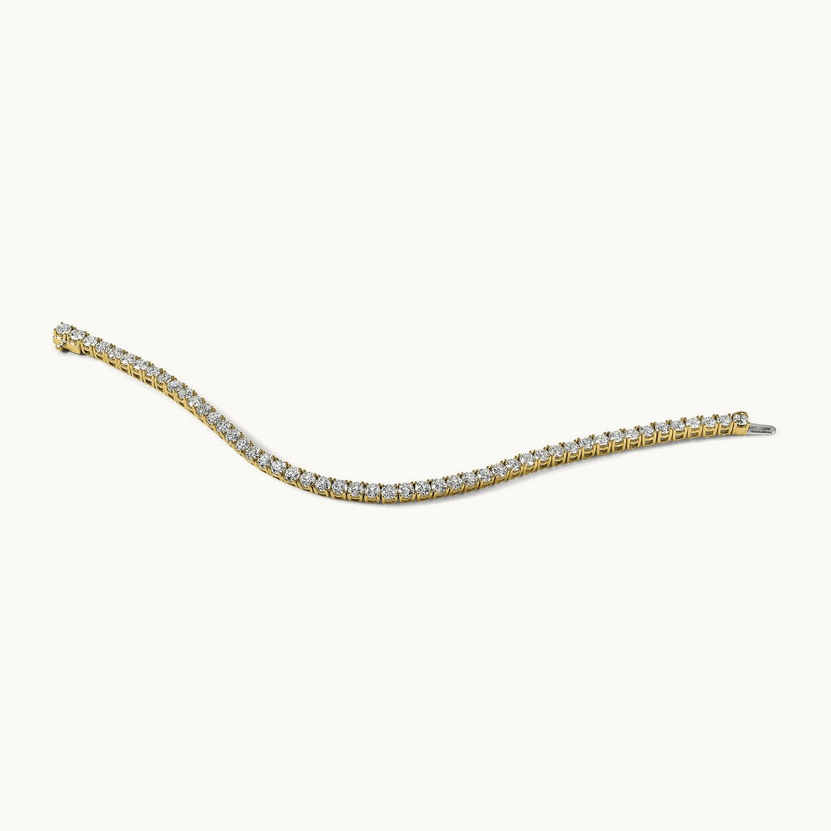 Tennis Bracelet, 7.00 ct tw Lab-Grown Diamond — 14K Yellow Gold