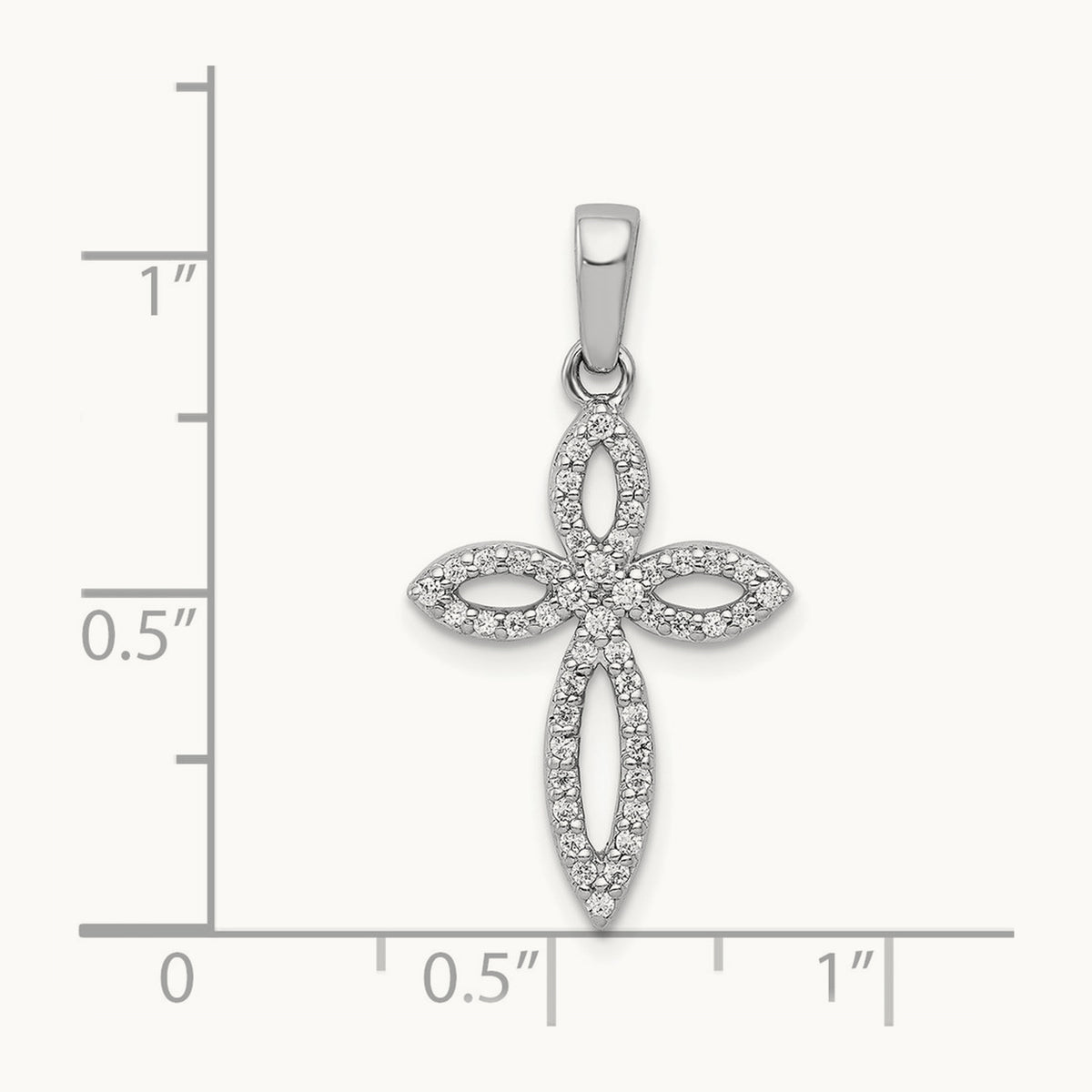 1/5ct. Diamond Cross Pendant — photo set