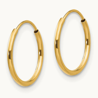 Madi K Endless Hoop Earrings, 14K