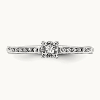 Diamond Ring, 14K White Gold