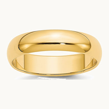14KY 4.5mm Half Round Band