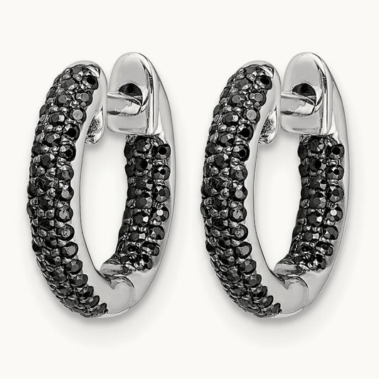Hinged Hoop Earrings, 0.50 ct tw Lab-Grown Diamond