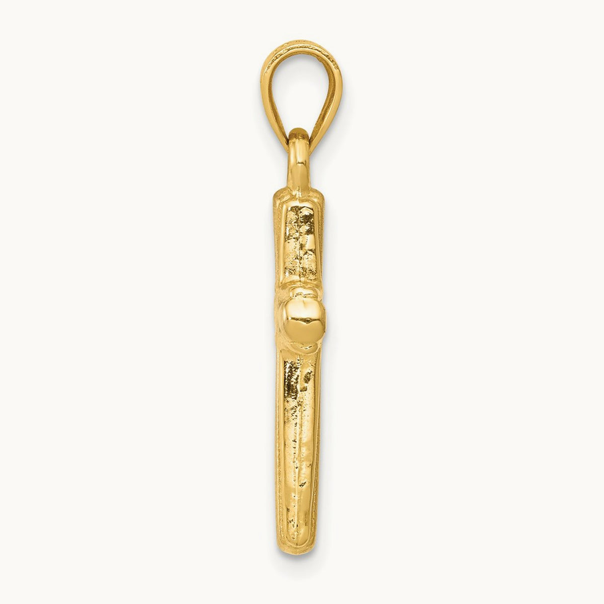 w/Rhodium Cross Pendant, 14K
