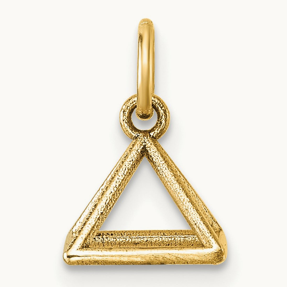 Polished Rectangular Pyramid Shape Pendant, 14K