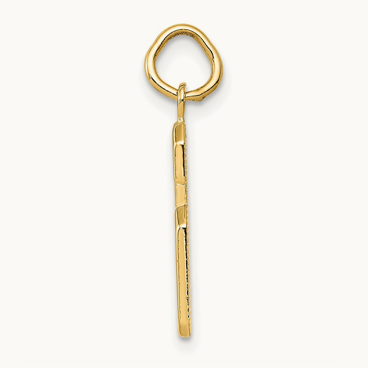 Medium Polished Number 6 Charm — 14K Yellow Gold, 17.75mm
