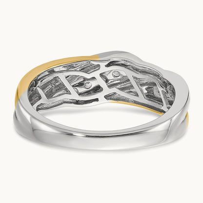 Diamond Men's Ring, 14K Two-tone