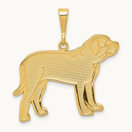 Mastiff Pendant, 14K