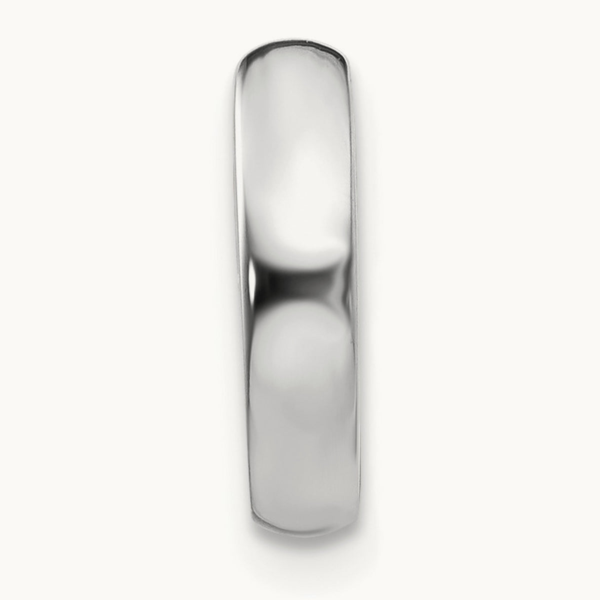 Single 14K Two-Tone Round Hinged Hoop Earring — 2.5mm