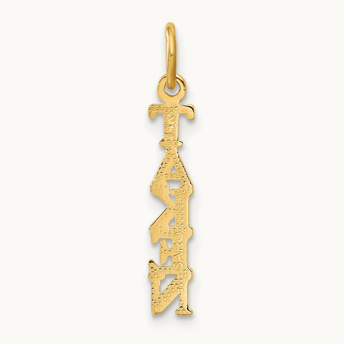 Polished TAKEN Charm, 14K
