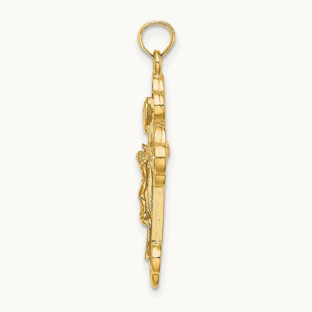 Crucifix W/ Budded Tips Charm — 32.9mm