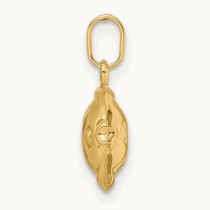 Madi K Polished 3-D Fish Pendant, 14K