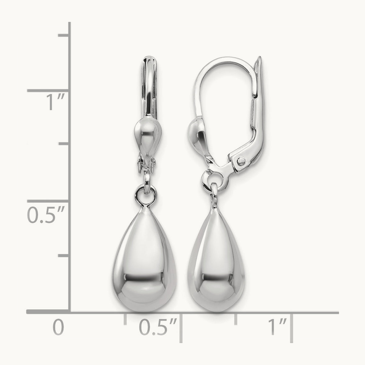 Polished Dangle Leverback Earrings — photo set