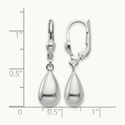 Polished Dangle Leverback Earrings — photo set