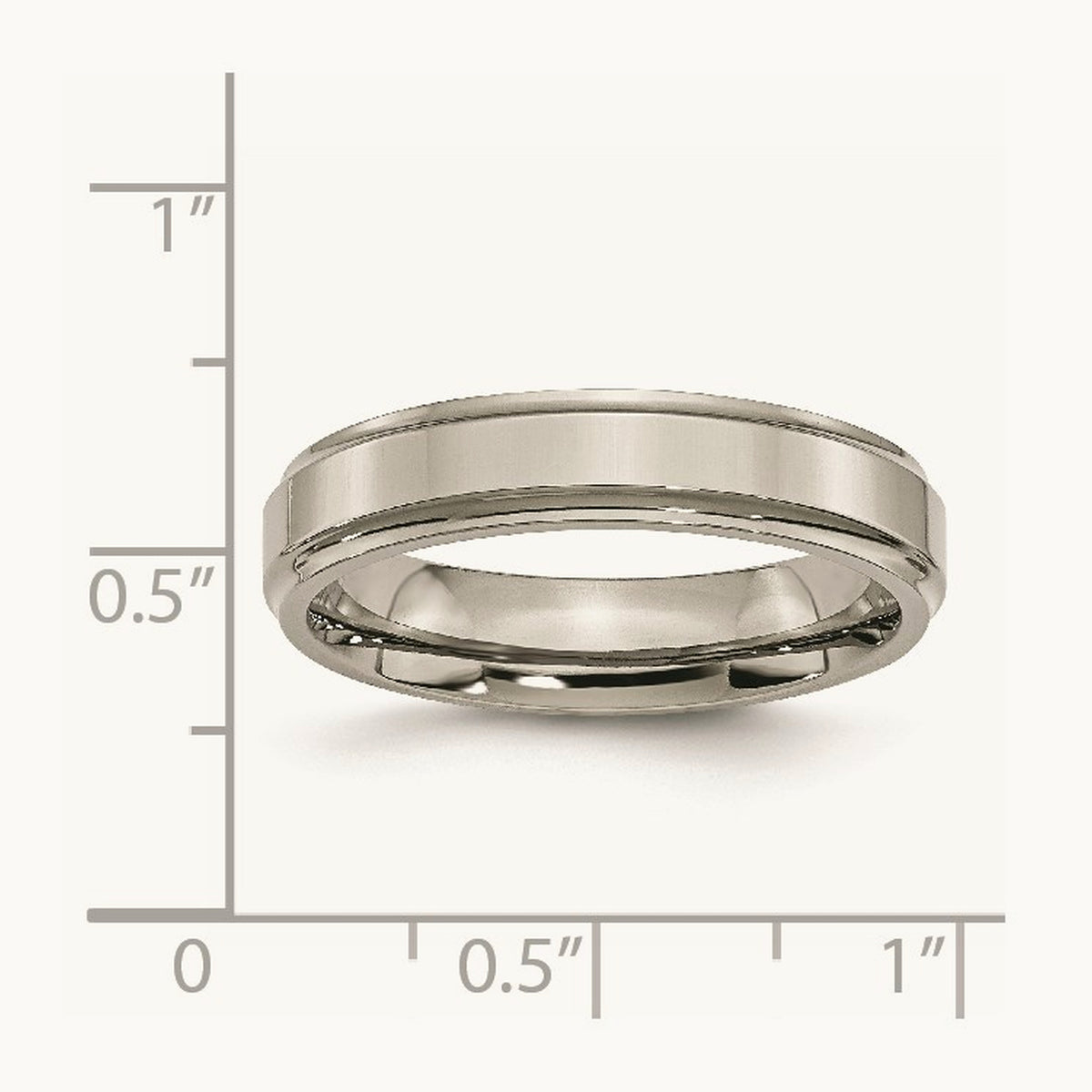 Polished Ridged Edge Band — 11
