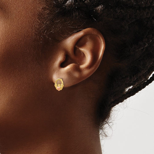 Claddagh Post Earrings — photo set