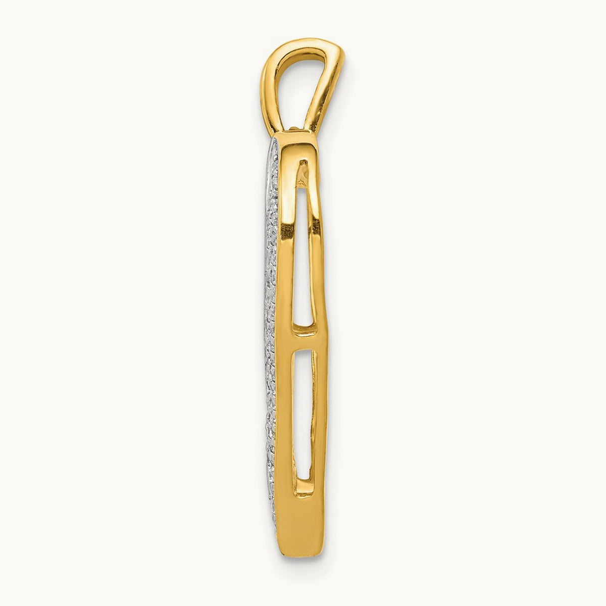 1/4ct. Diamond Heart Pendant, 14K