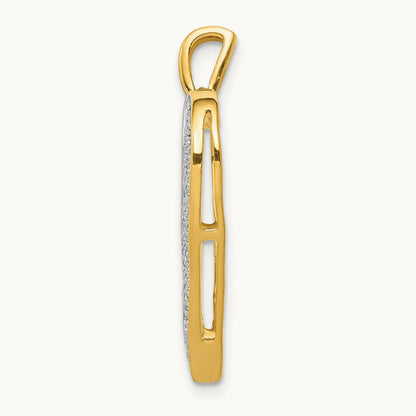 1/4ct. Diamond Heart Pendant, 14K