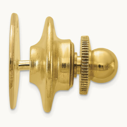 Men's Oval Tie Tac — 14K Yellow Gold