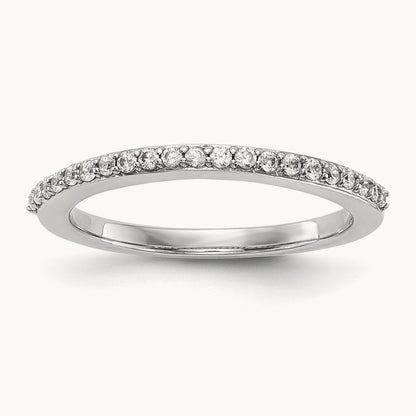 Diamond Wedding Band, 14K White Gold