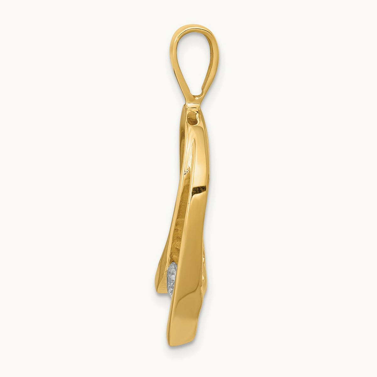 Holds 1- stone — 14K Yellow Gold