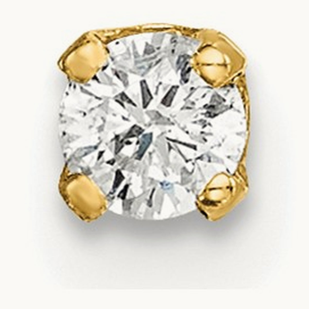 Single Stud Diamond Earring, 14K
