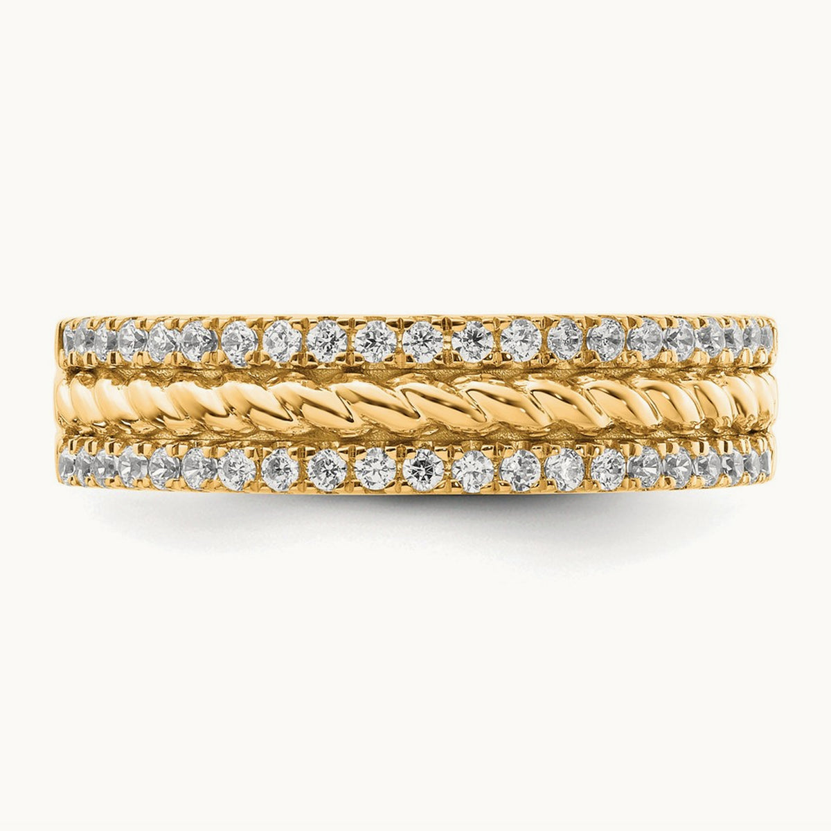 Polished Diamond Fashion Ring, 14K