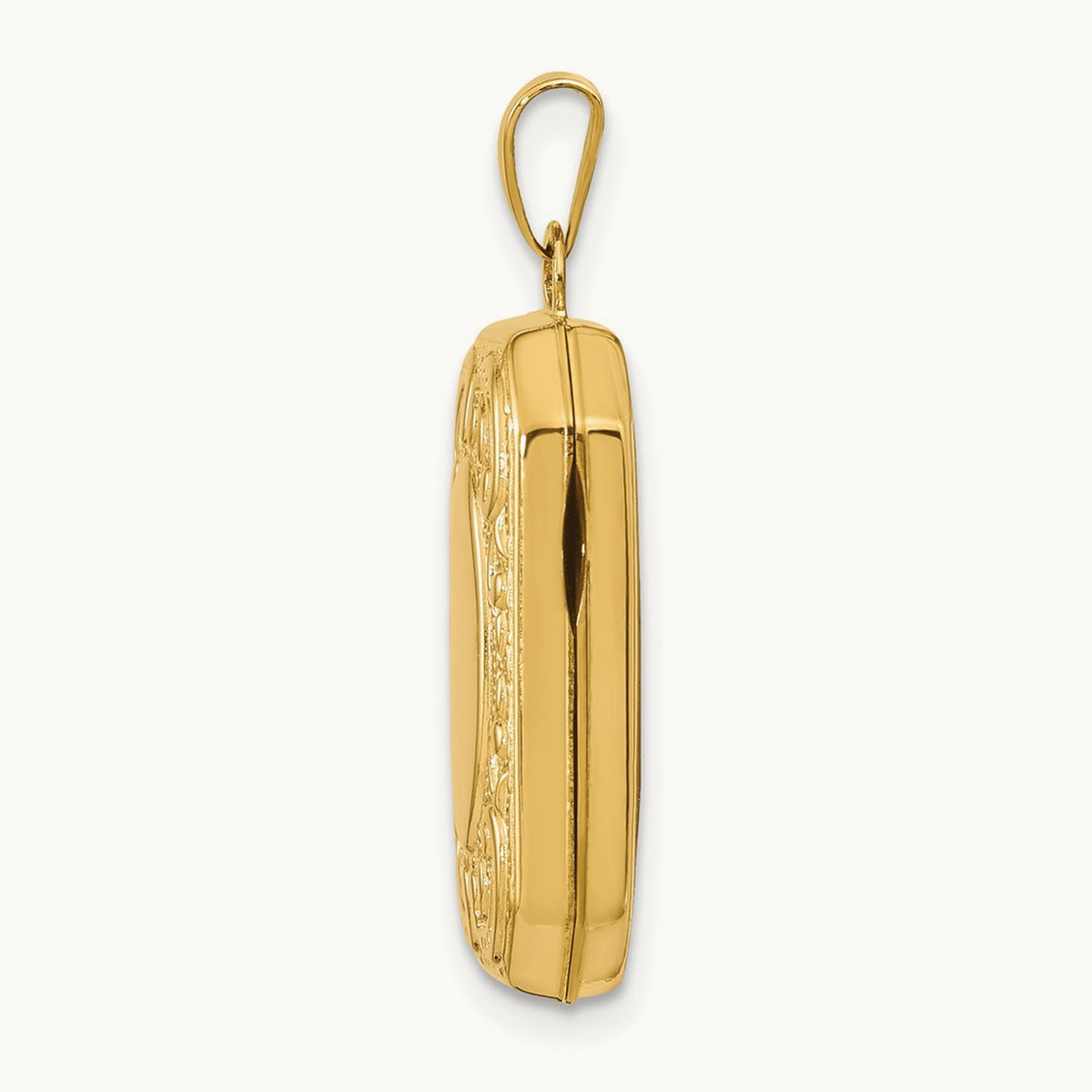 Fancy Rectangle Locket, 14K Yellow Gold
