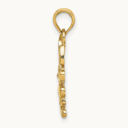 Rabbit Charm, 14K