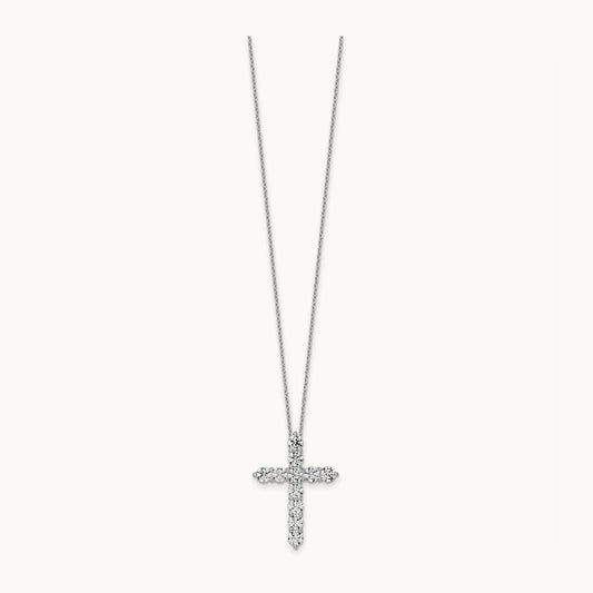 Cross Pendant Necklace, 3.00 ct tw Lab-Grown Diamond