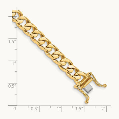 Hand-polished Flat Beveled Curb Chain — 7.5mm