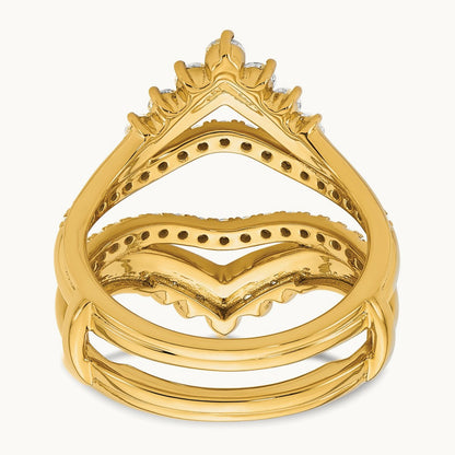Ring Guard, 1.00 ct tw Lab-Grown Diamond — 14K Yellow Gold
